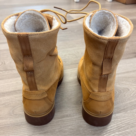 Timberland Women's Tan Shearling Winter Boots - Picture 4 of 5